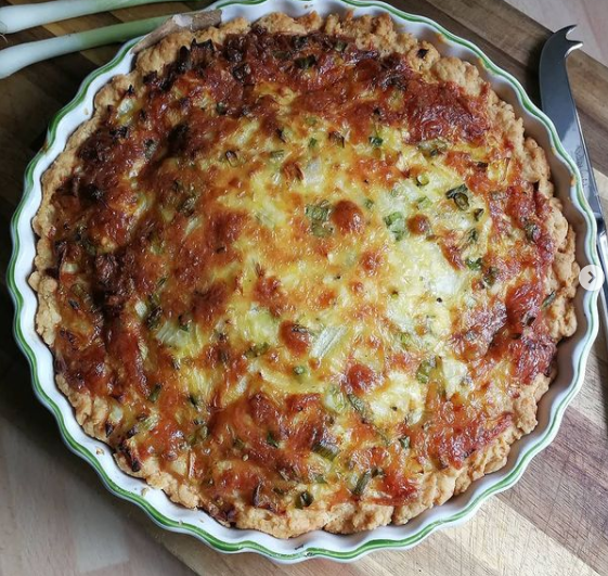 Cahill’s Whiskey Cheese & Spring Onion Pie